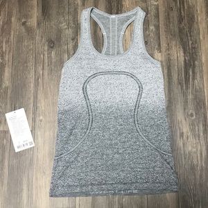 Lululemon Swiftly Tech Racerback Ombré Gray Rare 6